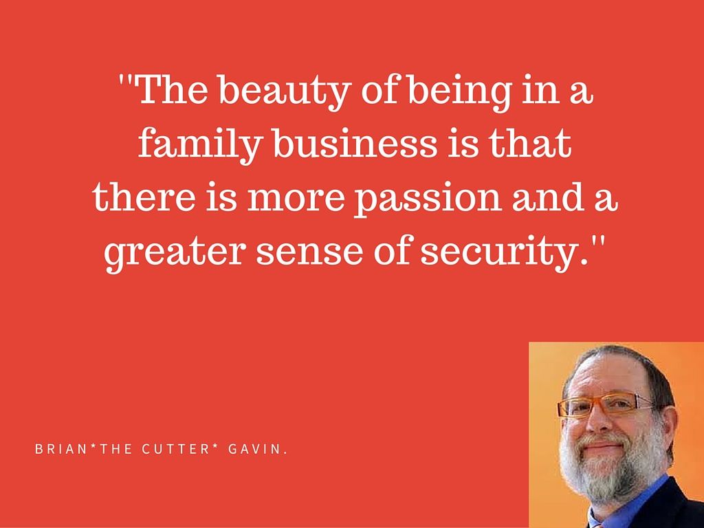 Brian Gavin quote on family and the diamond business