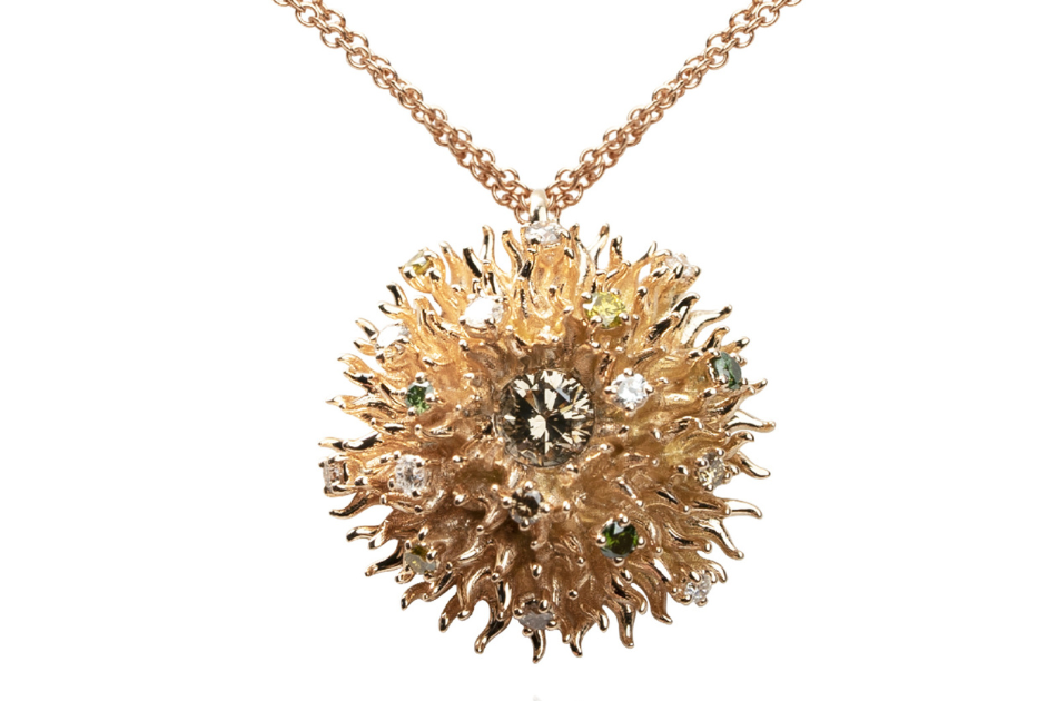 Daverio1933 Ricci collection ring, inspired by hedgehog and sea urchin forms