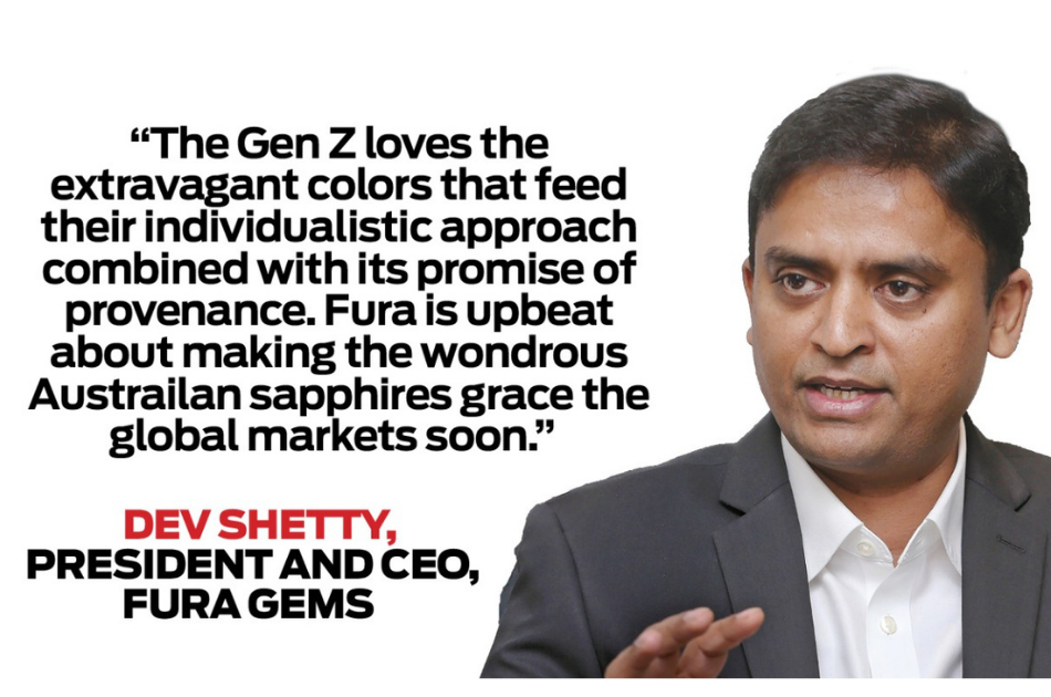 Dev Shetty of FURA Gems presenting Australian sapphire sourcing and supply chain program