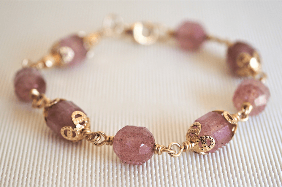 Handmade gemstone bracelet by Jewels by Marthje, colorful stones set in silver