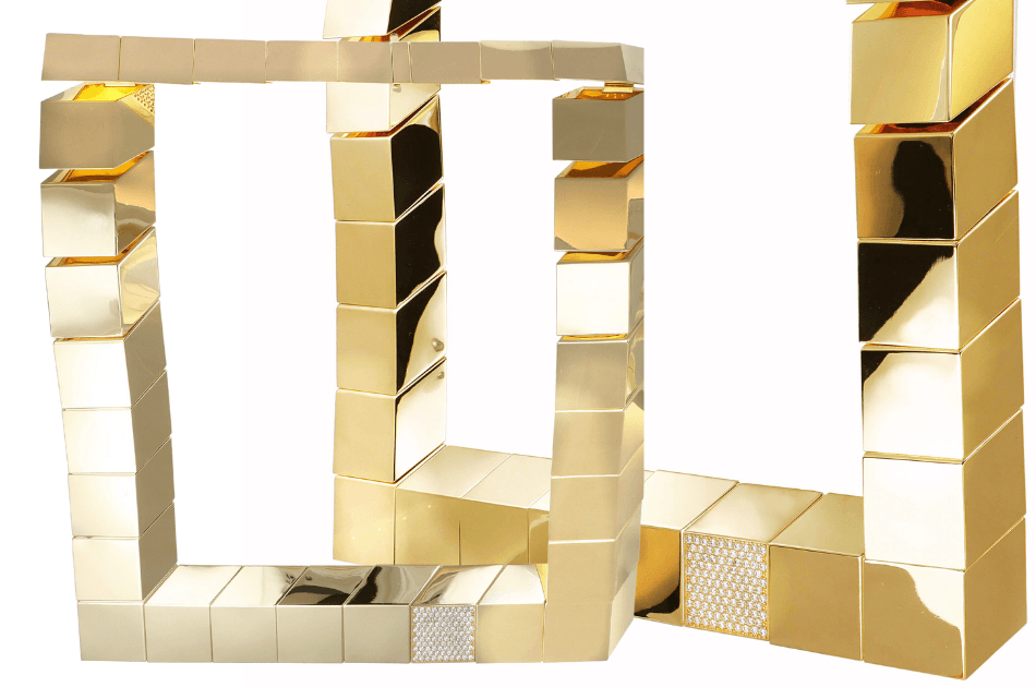 Fernar gold necklace at OroArezzo gold jewelry trade show Tuscany