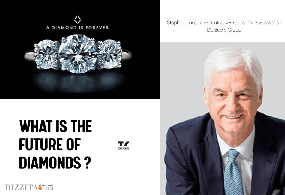 Esther Ligthart and Stephen Lussier of De Beers Group at VicenzaOro Future of Diamonds panel